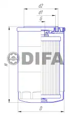 Топливный фильтр DIFA DIFA6150