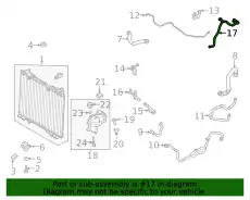 HOSE - RADIATOR LR145136 LAND ROVER