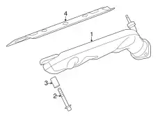 Коллектор выпускной LAND ROVER 4603137