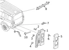 Фара противотуманная LAND ROVER LR130826