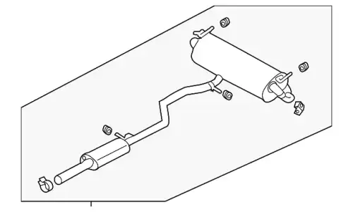 ЗАДНИЙ ГЛУШИТЕЛЬ LR134974 LAND ROVER