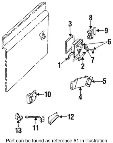 ЗАМОК ДВЕРИ 395037 LAND ROVER