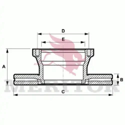 Тормозной диск MERITOR MBR5097