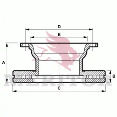 Тормозной диск MERITOR MBR5072