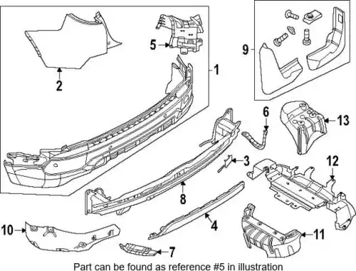 КРОНШТЕЙН КРЕПЛЕНИЯ БАМПЕРА LR127504 LAND ROVER