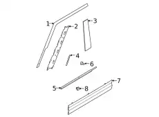 MOULDING - DOOR OUTSIDE LR146209 LAND ROVER