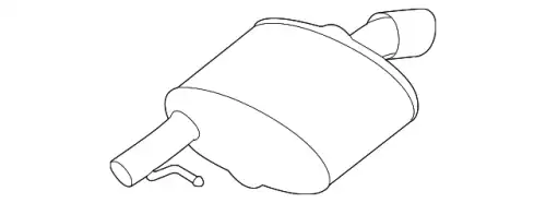 MUFFLER - REAR LR146141 LAND ROVER