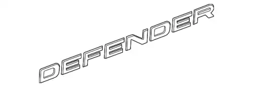 NAME PLATE LR130737 LAND ROVER