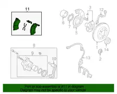 Тормозные колодки дисковые MAZDA GPYB3323ZG