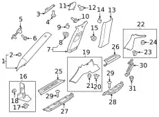 PLATE - DOOR SCUFF LR138904 LAND ROVER