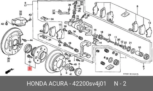 Ступица HONDA 42200SV4J01