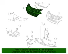 Решетка радиатора HONDA 71121T7WA11