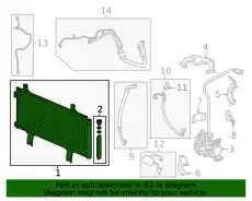 CONDENSER ASSY 80100TMAH01 HONDA
