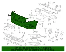 FACE,FR BUMPER 04711TBAA50ZZ HONDA