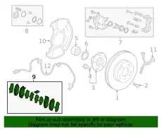 SET,PAD FR 45022TXMA01 HONDA