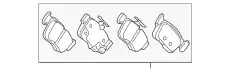 SET,PAD RR 43022TXMA02 HONDA