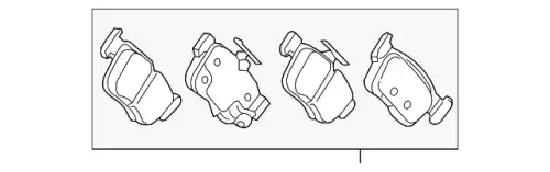 SET,PAD RR 43022TXMA02 HONDA