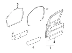 ПЕРЕДНЯЯ ДВЕРЬ BDA490550 LAND ROVER