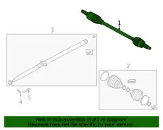 SHAFT - DRIVE LR117566 LAND ROVER