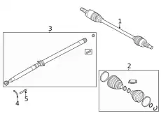 SHAFT - DRIVE LR133247 LAND ROVER