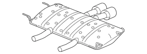 SILENCER-EXHAUST T2R47475 JAGUAR