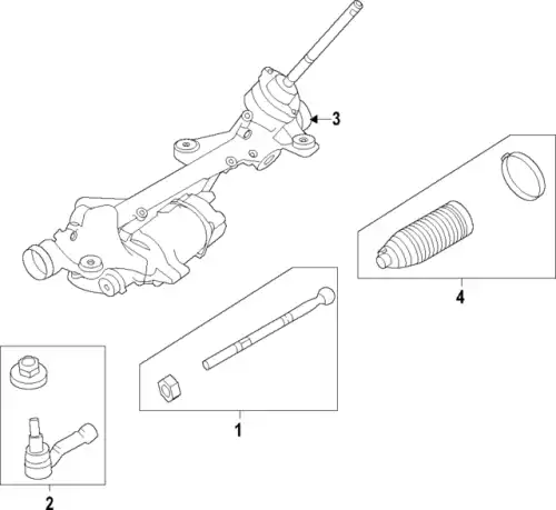 Рулевая рейка LAND ROVER LR138942