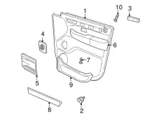 Ручка двери LAND ROVER EJE100650LOY