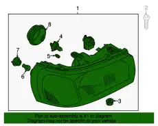 Фара LAND ROVER XBC000060