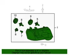 Фара LAND ROVER XBC001241