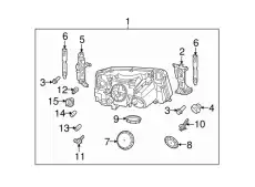 Фара LAND ROVER XBC502080LZN