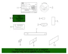ЭТИКЕТКА BAC000790 LAND ROVER