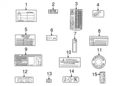 ЭТИКЕТКА BAC000561 LAND ROVER