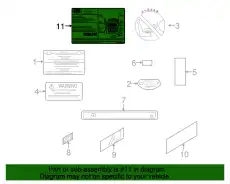 ЭТИКЕТКА BAC001051 LAND ROVER