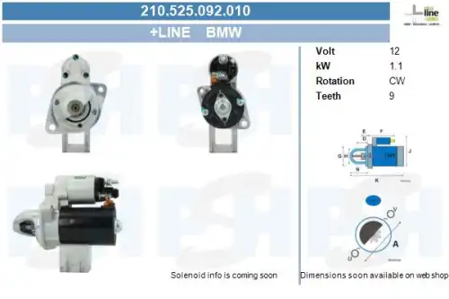 Стартер CV PSH 210.525.092.010
