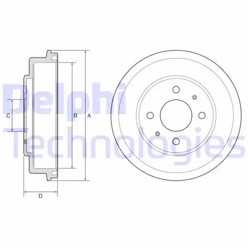 Тормозной барабан DELPHI BF582
