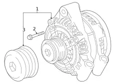 ALTERNATOR LR140623 LAND ROVER
