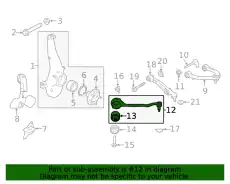ARM - FRONT SUSPENSION LR123626 LAND ROVER