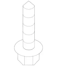 BOLT AND WASHER - HEX.HEAD LR140065 LAND ROVER