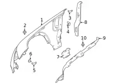 BRACKET - FENDER MOUNTING LR132203 LAND ROVER