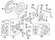 CALIPER - BRAKE LR113711 LAND ROVER