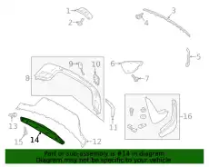 COVER - TOW HOOK LR138689 LAND ROVER