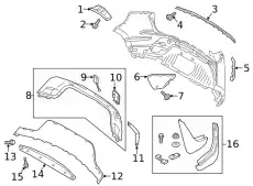 COVER - TOW HOOK LR138689 LAND ROVER