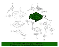 FRAME - SEAT LR069658 LAND ROVER