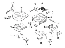 FRAME - SEAT LR069658 LAND ROVER