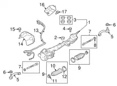 GEAR - STEERING LR141681 LAND ROVER