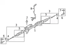 GEAR - STEERING LR129161 LAND ROVER
