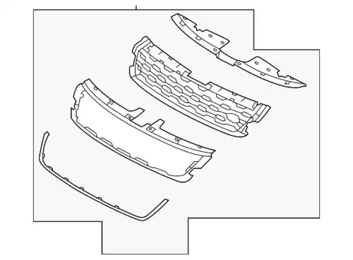 Решетка радиатора LAND ROVER LR134491