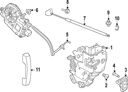 Ручка двери LAND ROVER LR146216