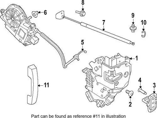 HANDLE - TAILGATE LR132437 LAND ROVER