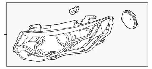 HEADLAMP AND FLASHER LR128019 LAND ROVER